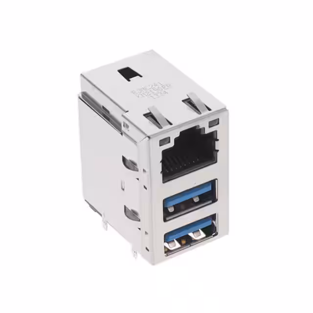 RJMG241KM2190ER Amphenol ICC (Commercial Products)  Modular Connector Jacks With Magnetics